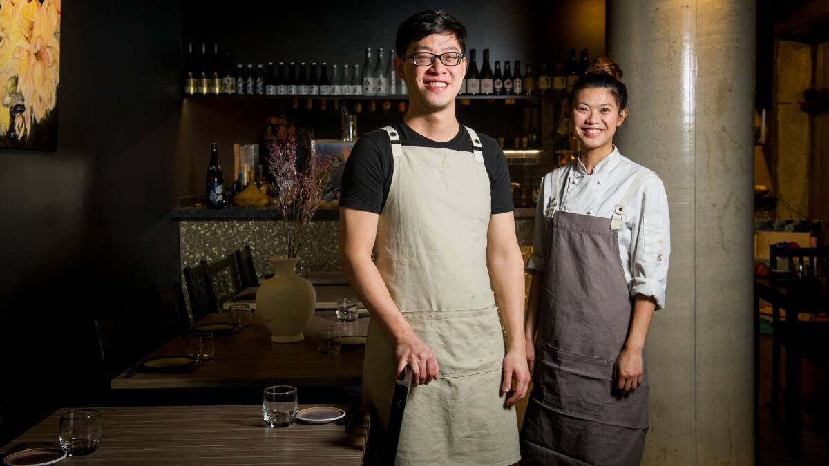 Chef Andrew Hsieh with sous chef Agnes Lai. 