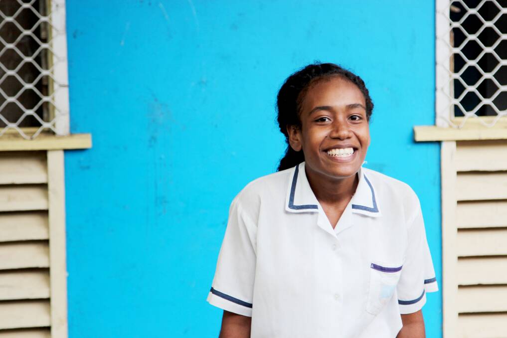 Margareth, one of the Solomon Islands teenage girls calling for better access to education. Picture: Plan International Australia