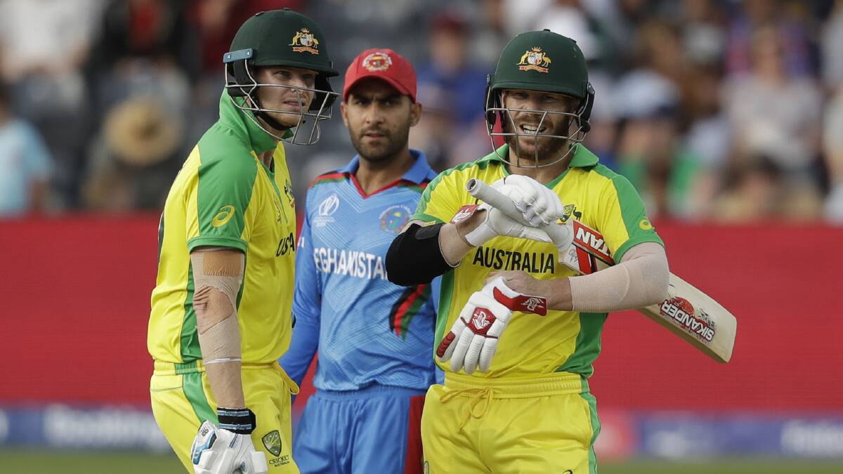 Australia's Steve Smith David Warner are copping plenty from English fans. Picture: AP