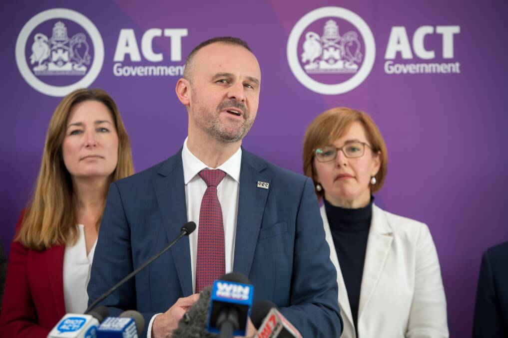 ACT Chief Minister Andrew Barr said education was a big focus of the 2019 ACT budget. Picture: Karleen Minney