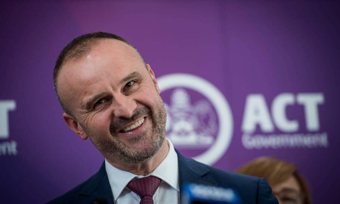 ACT Chief Minister Andrew Barr. Picture: Karleen Minney.