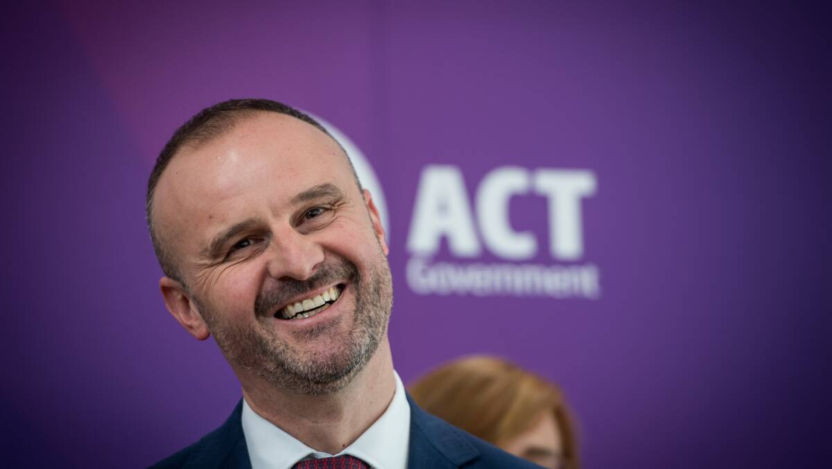 ACT Chief Minister Andrew Barr, who will visit India next month to encourage tourists to visit Canberra. Picture: Karleen Minney.