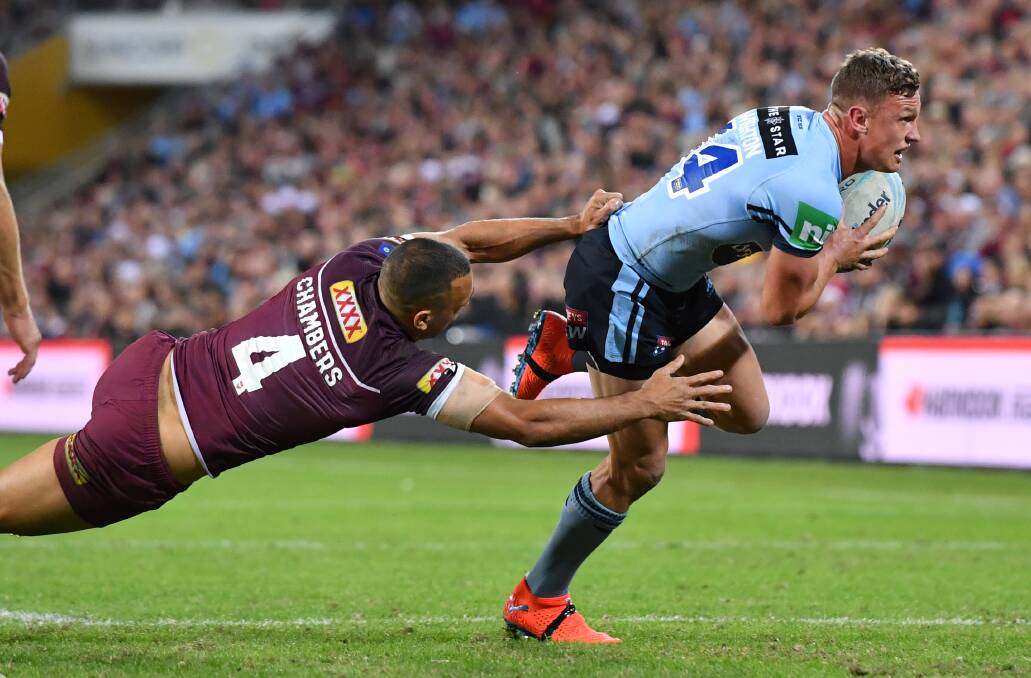 Raiders five-eighth Jack Wighton has been named in the Blues centres for Origin II. Picture: AAP Image/Darren England