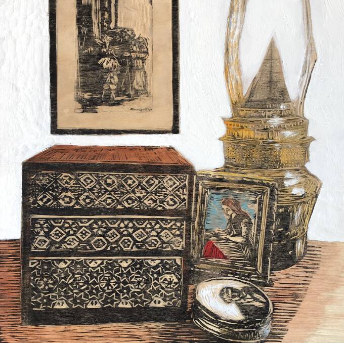 Julian Laffan, Old masters, in Illuminated artefacts at Beaver Galleries. Picture: Supplied