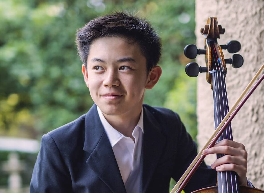 Cellist Benett Tsai, 15. Picture: Supplied