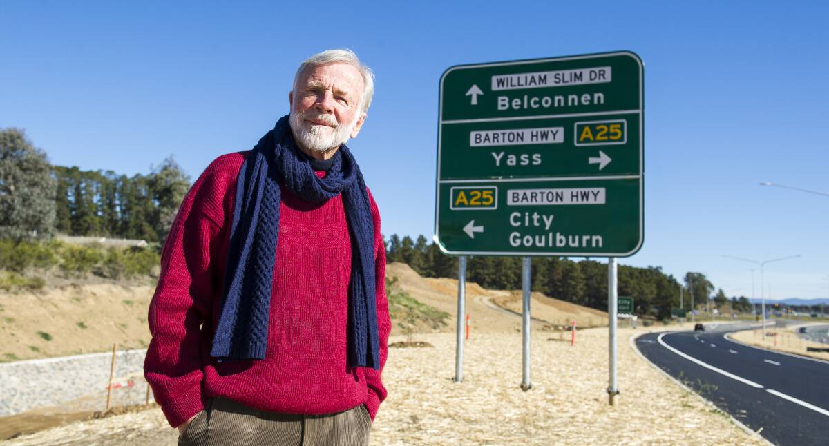Robert Stephens has been fighting for William Slim Drive to be renamed for almost 20 years. Picture: Dion Georgopoulos