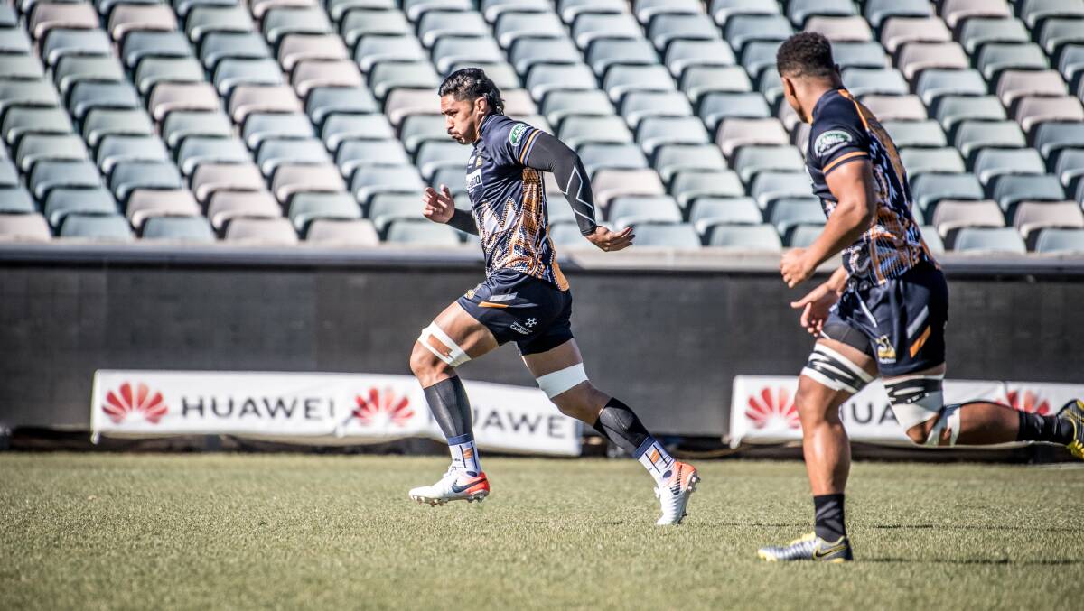 Pete Samu and the Brumbies return to Canberra Stadium this week. Picture: Karleen Minney