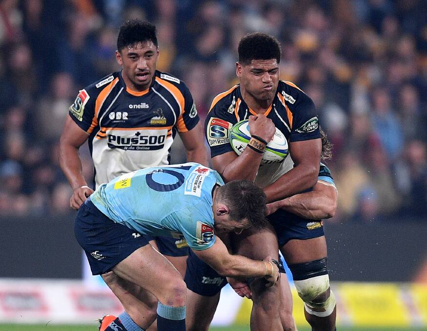 Rob Valetini, right, is ready to throw himself into club rugby defenders. Picture: AAP