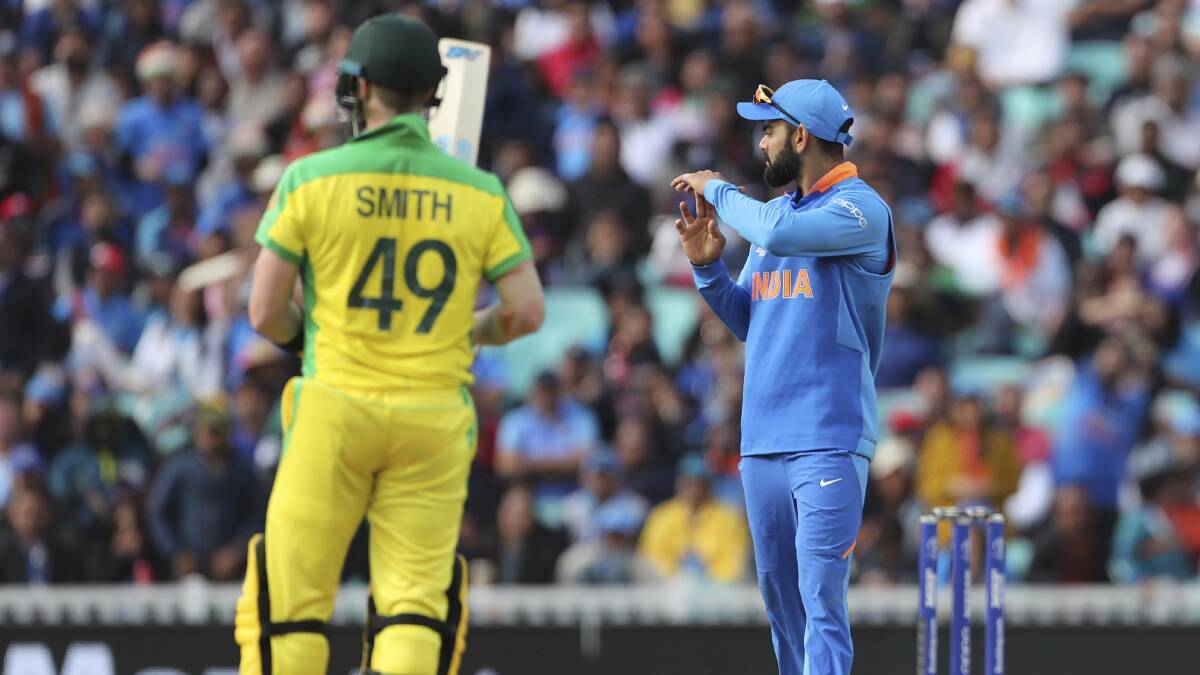 India's captain Virat Kohli has defended Australia's Steve Smith against a chorus of boos. Picture: AP