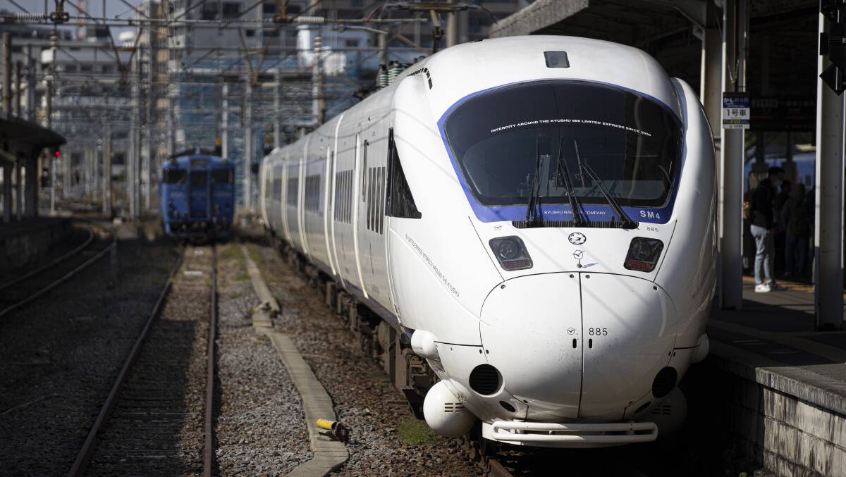 A bullet train, or shinkansen, in Japan. Picture: Sitthixay Ditthavong
