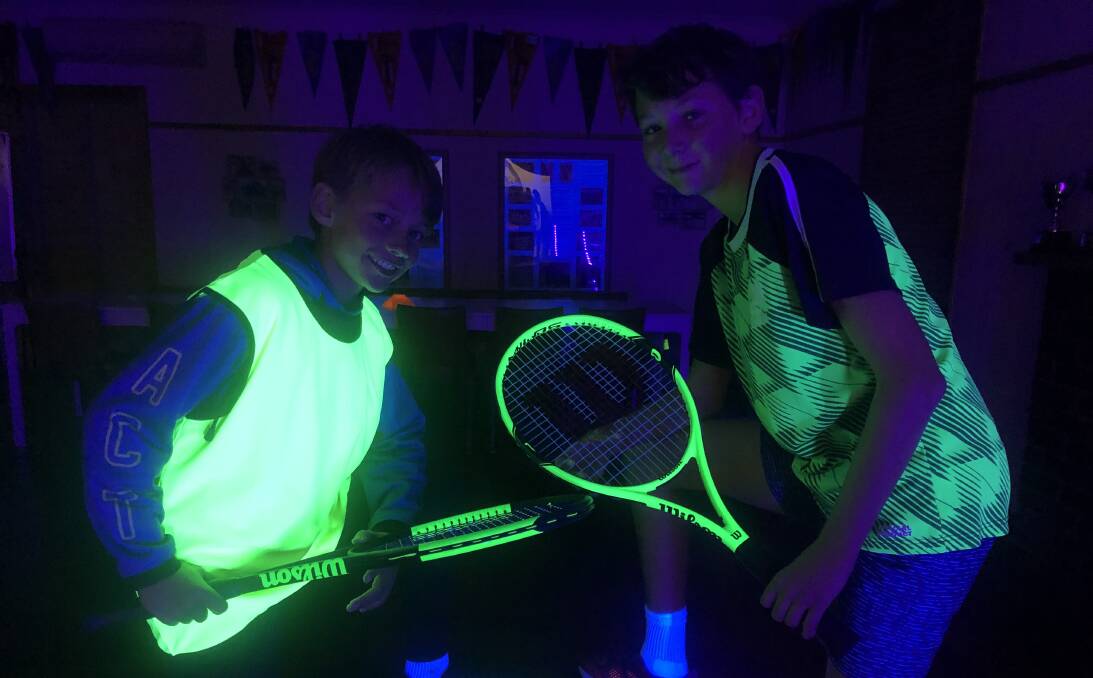 Canberra tennis players Jack McDermott (left) and Alex Baker. Picture: Supplied