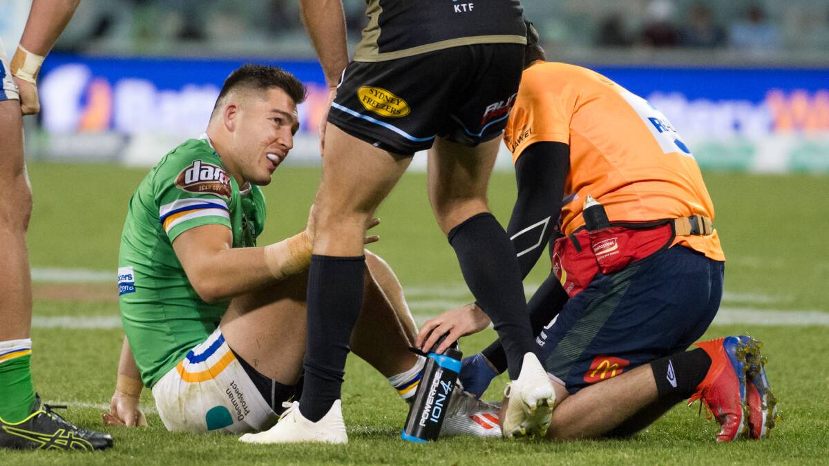 Canberra Raiders centre Nick Cotric might only miss one NRL game and Origin II. Picture: Elesa Kurtz