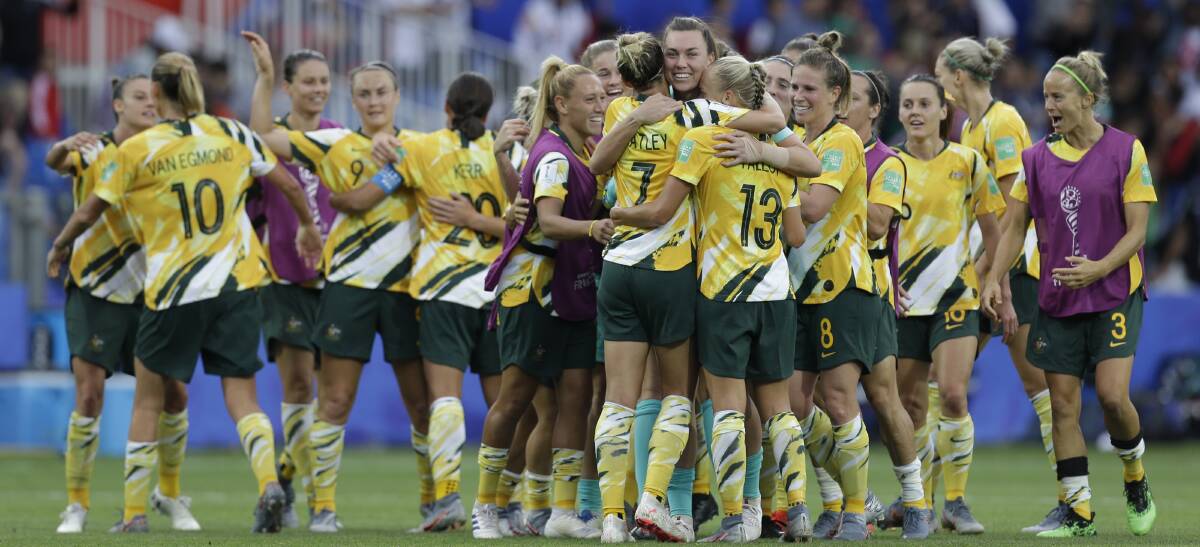 The Matildas still have an outside chance of topping their World Cup group. Picture: AP