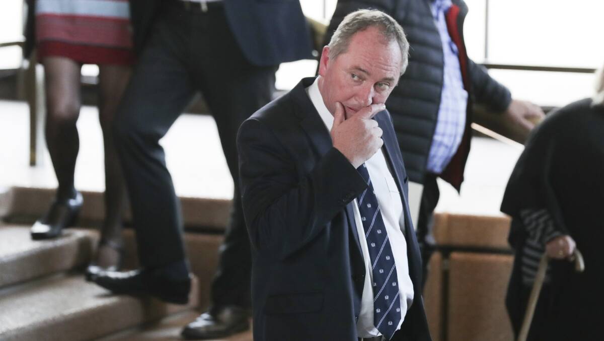 Nationals MP Barnaby Joyce, whose book buys range from New Idea to Nixon . Picture: Alex Ellinghausen