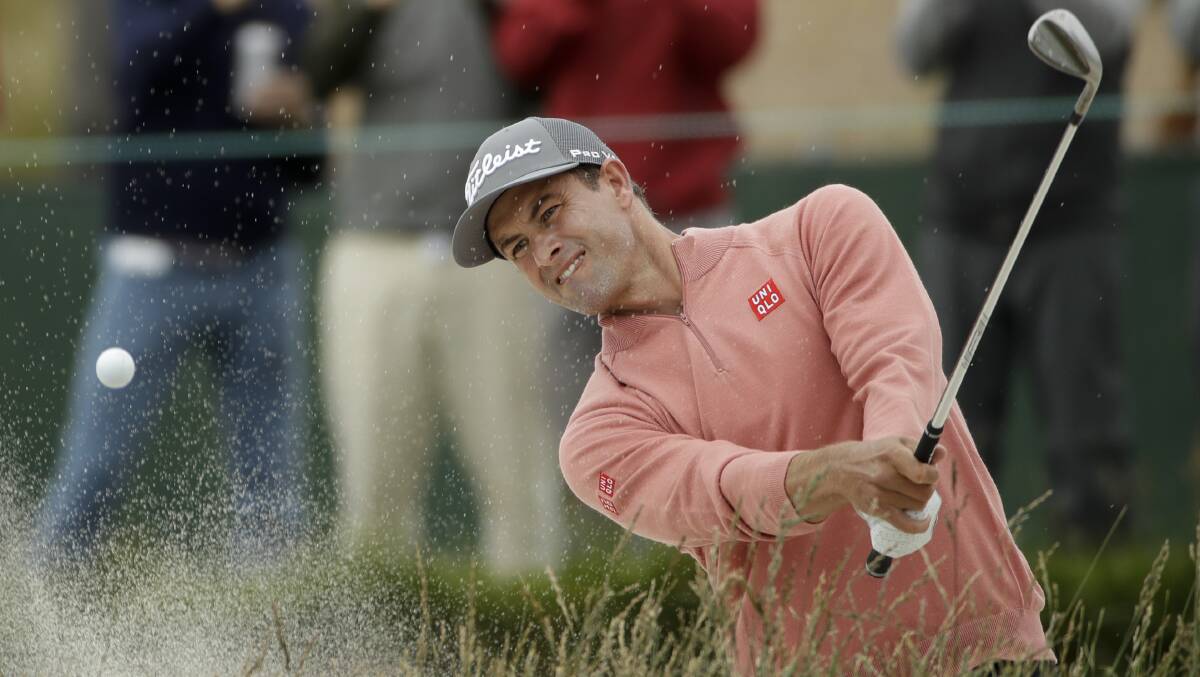 Adam Scott was frustrated with his US Open performance. Picture: AP