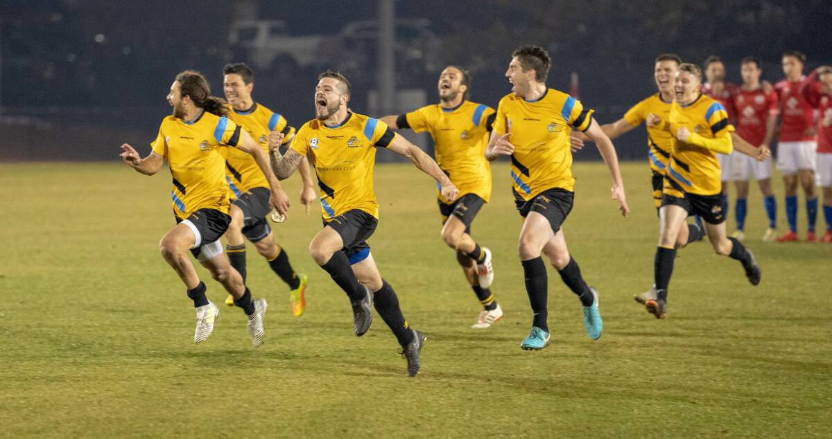Cooma won a thrilling penalty shootout against Canberra FC to advance to the next stage of the FFA Cup. Picture: David Jordan/Capital Football