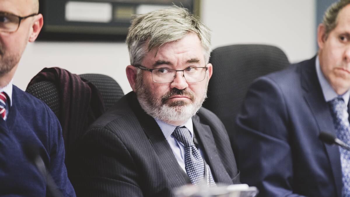 ACT Under-Treasurer David Nicol has published an update on the territory's finances ahead of the October 17 election.
Picture: Jamila Toderas