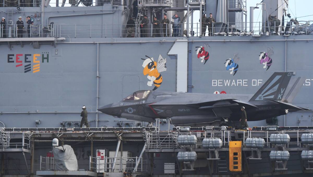 Will another 24 F-35 Joint Strike Fighters dramatically increase our security? Picture: Nick Moir