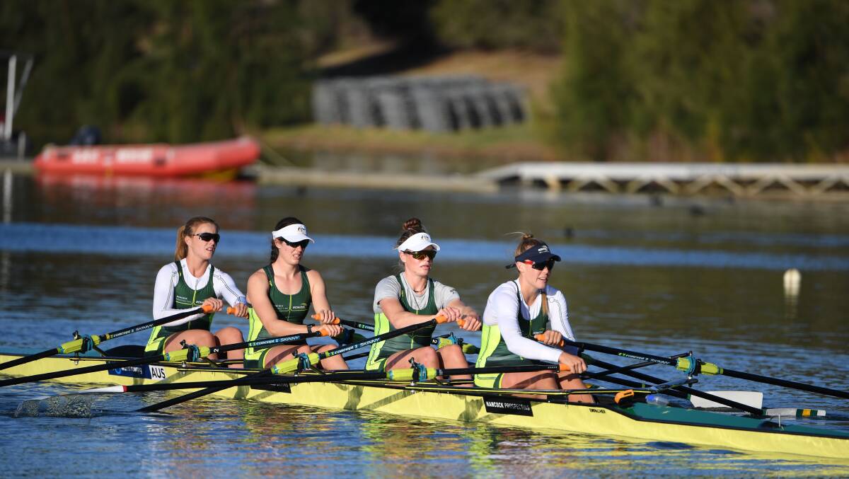 Canberra rower Cara Grzeskowiak has been selected for the World Rowing Cup 3. Picture: Delly Carr