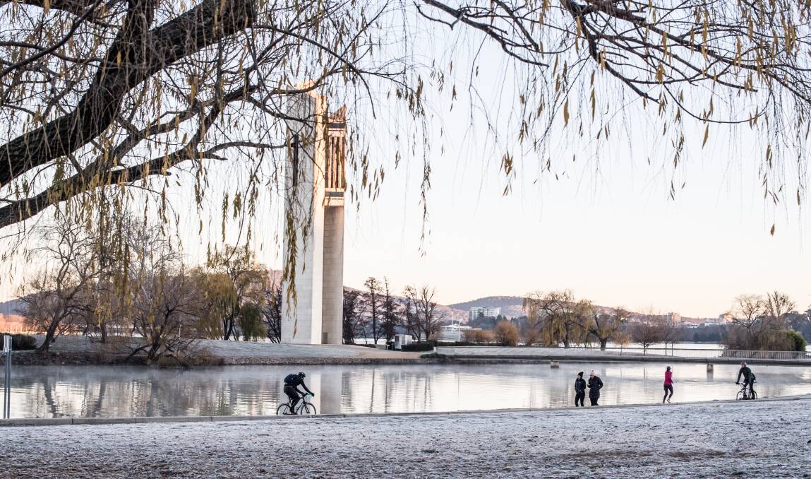 It might be cold outside but the weather is fine in Canberra. Picture: Karleen Minney.