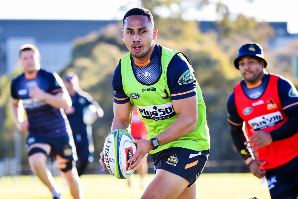 Toni Pulu says he feels more settled going into his second Brumbies season. Picture: Rugby AU Media/Stuart Walmsley