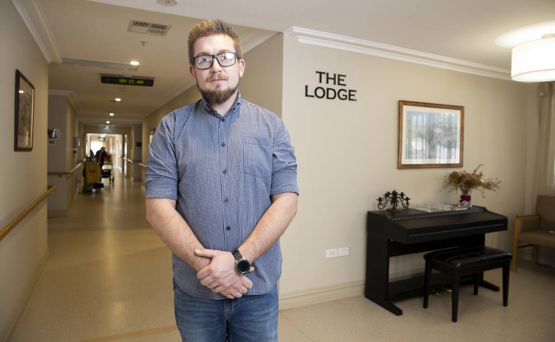 Canberra Aged Care Facility director Clayton Hutchinson, who says facilities' standards should not be forced into decline because the government won't provide adequate funding. Picture: Sitthixay Ditthavong