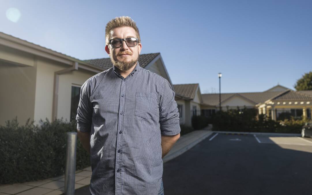 Canberra Aged Care Facility director Clayton Hutchinson, who says the government is running nursing homes like his "into the ground". Picture: Sitthixay Ditthavong