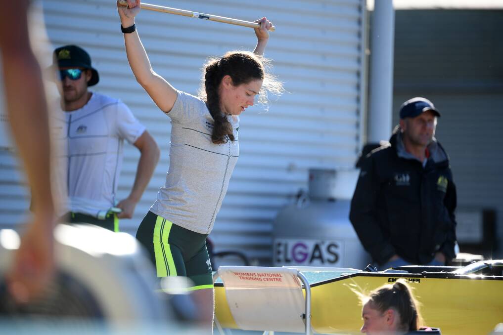 Cara Grzeskowiak is a former Australian under-21s single scull champion. Picture: Rowing Australia/Delly Carr