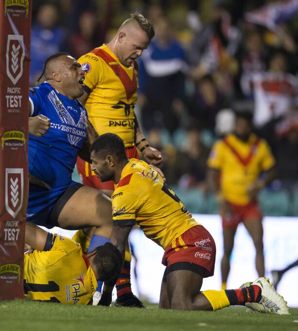 The Raiders are wary of Samoa prop Junior Paulo. Picture: AAP Image/Craig Golding