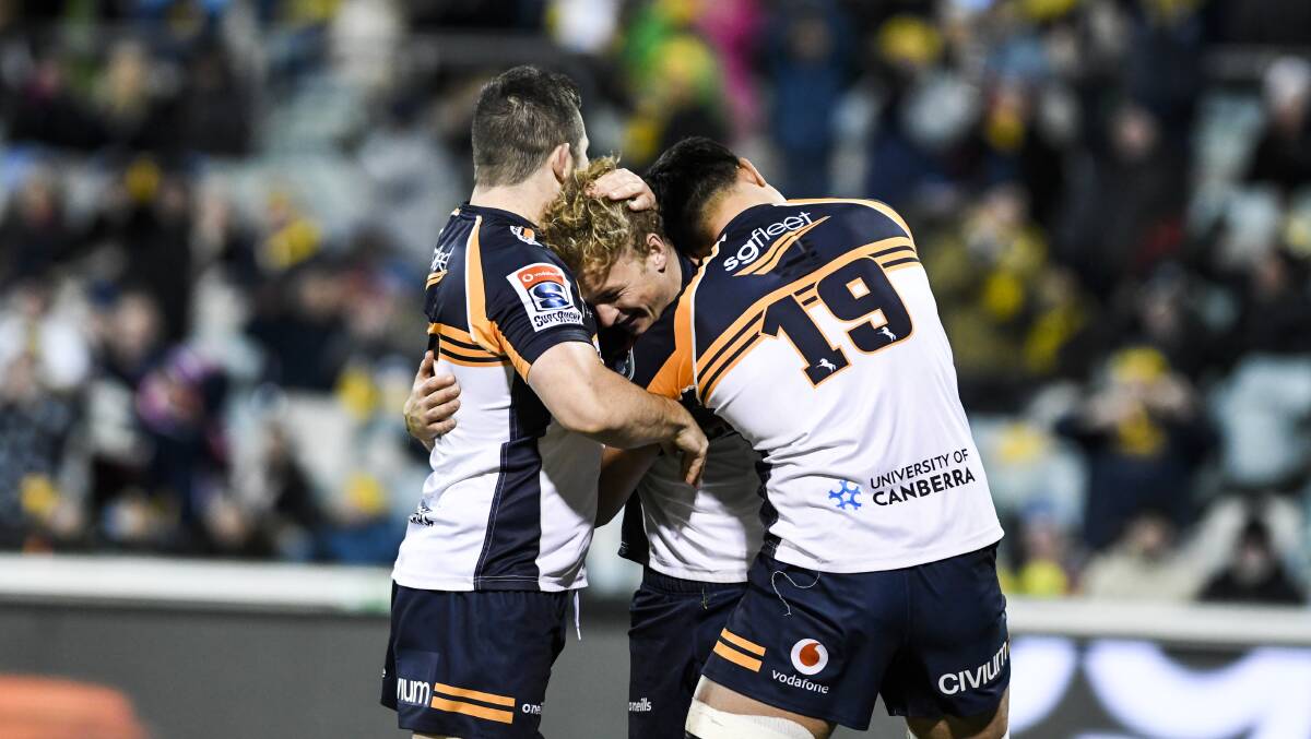 The Brumbies' finals campaign has become a shining light for Australian rugby. Picture: Dion Georgopoulos