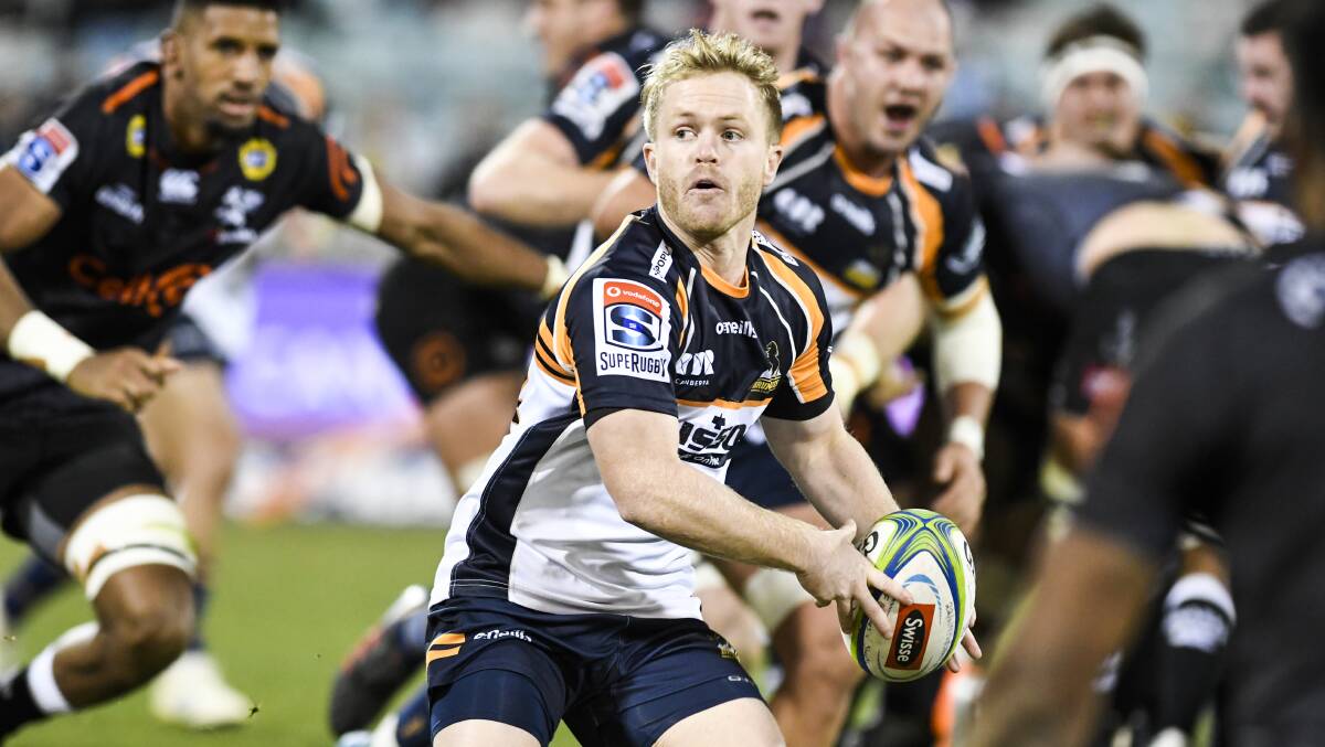 Brumbies scrumhalf Matt Lucas has been released to join the Ricoh Black Rams. Picture: Dion Georgopoulos