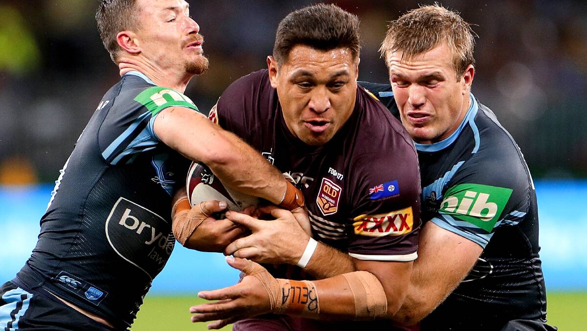 Queensland prop Josh Papalii will use the Raiders' loss as motivation in his Origin bid. Picture: AAP Image/Richard Wainwright
