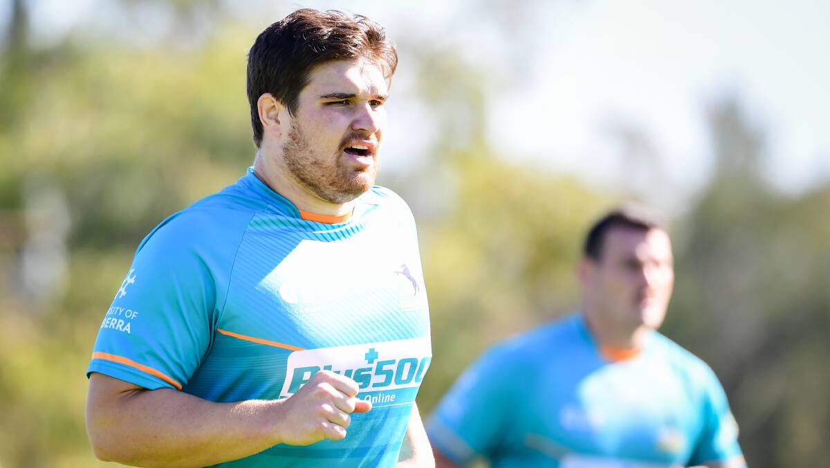 Uncapped prop Angus Wagner could make his Super Rugby debut in the Brumbies semi-final clash against the Jaguares. Picture: Stu Walmsley