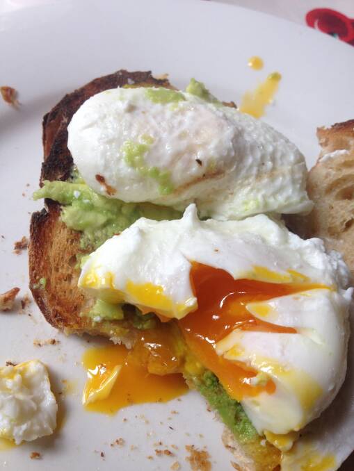 Browns poached eggs on avocado. Picture: Supplied

