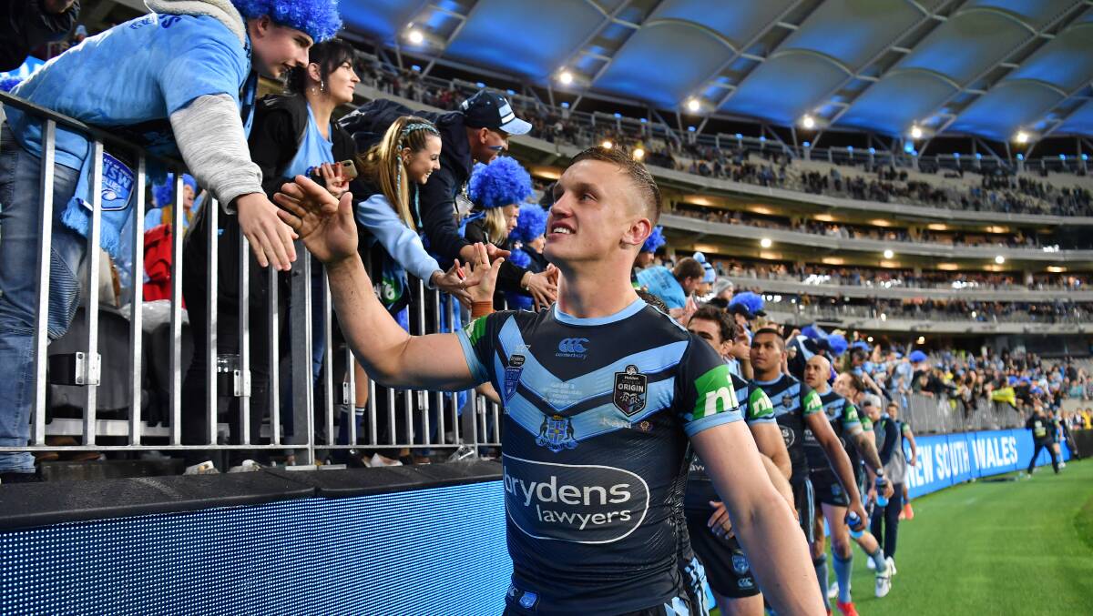The Raiders need to match the energy NSW Blues centre Jack Wighton will bring back from Origin. Picture: Robb Cox/NRL Photos