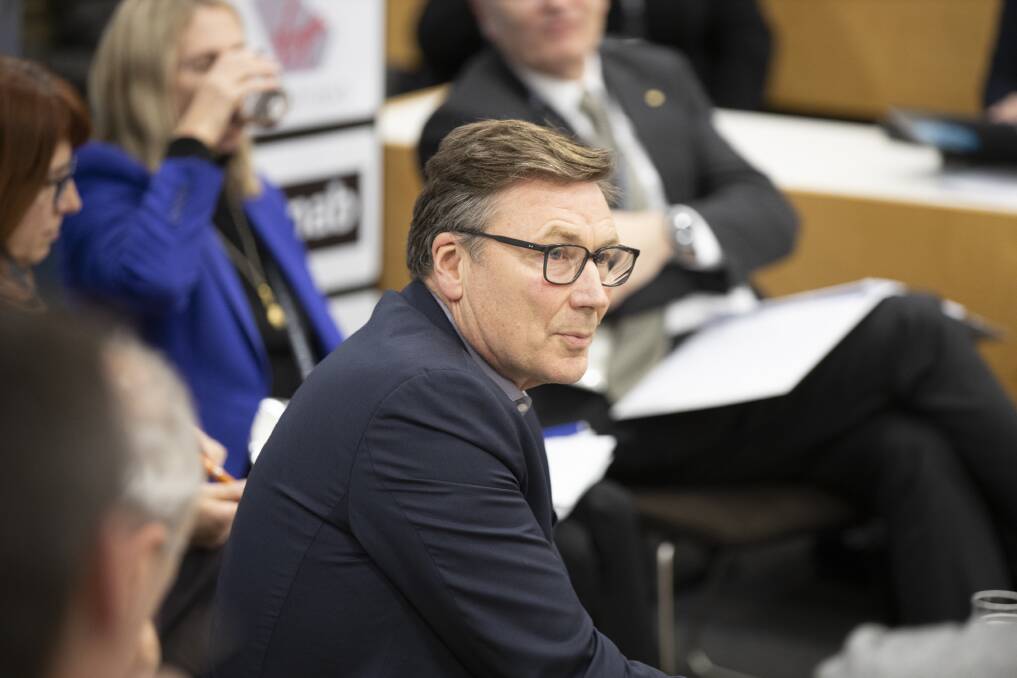 CSIRO chair David Thodey speaks at a forum on trust in the public sector on Monday. Picture: Sitthixay Ditthavong