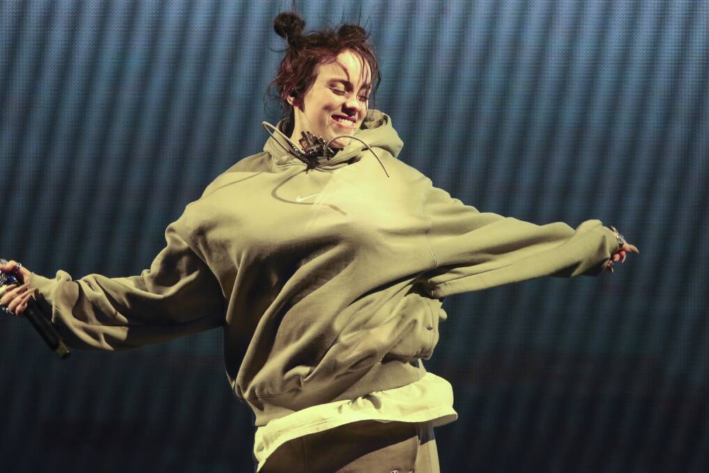Billie Eilish performing in the US. Picture: Supplied