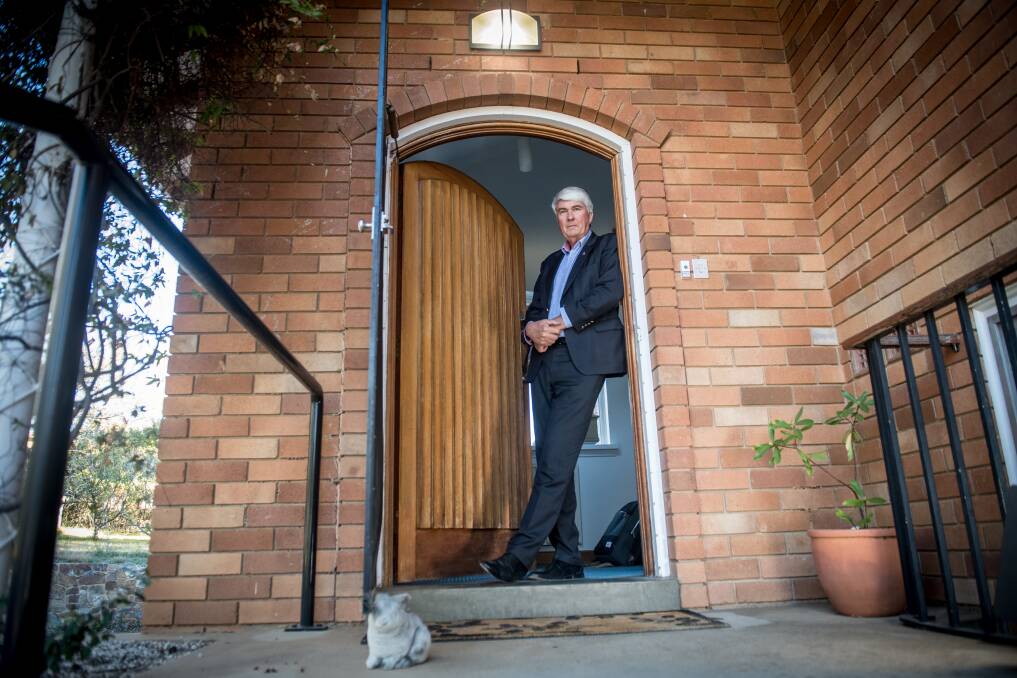 Father Frank Brennan at Jesuit House, Yarralumla, which will be closed and sold when he leaves Canberra later this year. Picture: Karleen Minney