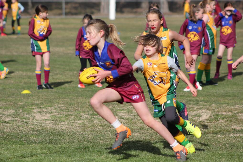 Another amazing action shot by Luke Hickey in the Tuggeranong Lions v Weston Creek Molonglo Wildcats under 10s game. Picture: Luke Hickey