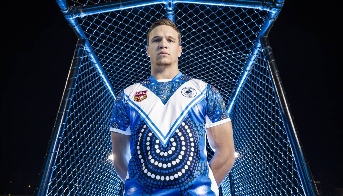 Queanbeyan Blues' Jake Wheeler will represent family history when he runs out for the inaugural indigenous round Picture: Sitthixay Ditthavong