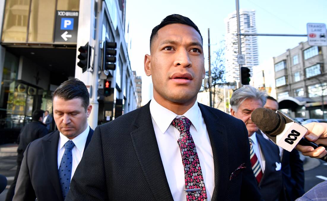 Israel Folau is seeking up to $10 million in damages over his sacking. Picture: AAP