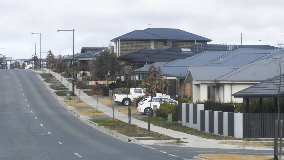 The price of property in Canberra is rising, according to new figures. File picture: Dion Georgopoulos