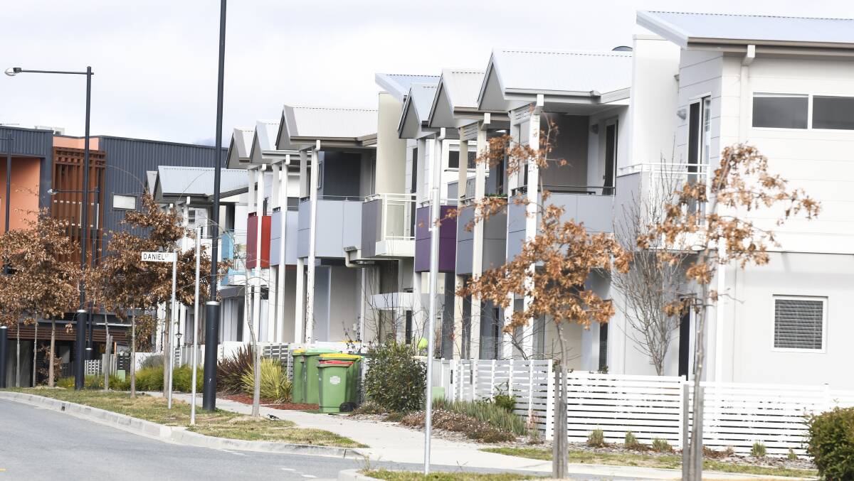 While rents have dropped, Canberra is still an expensive place for tenants. Picture: Dion Georgopoulos