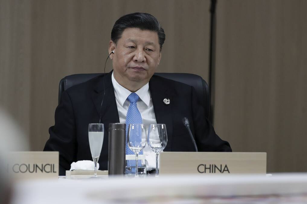 President of China Xi Jinping at the G20 Summit in Osaka. Picture: Alex Ellinghausen