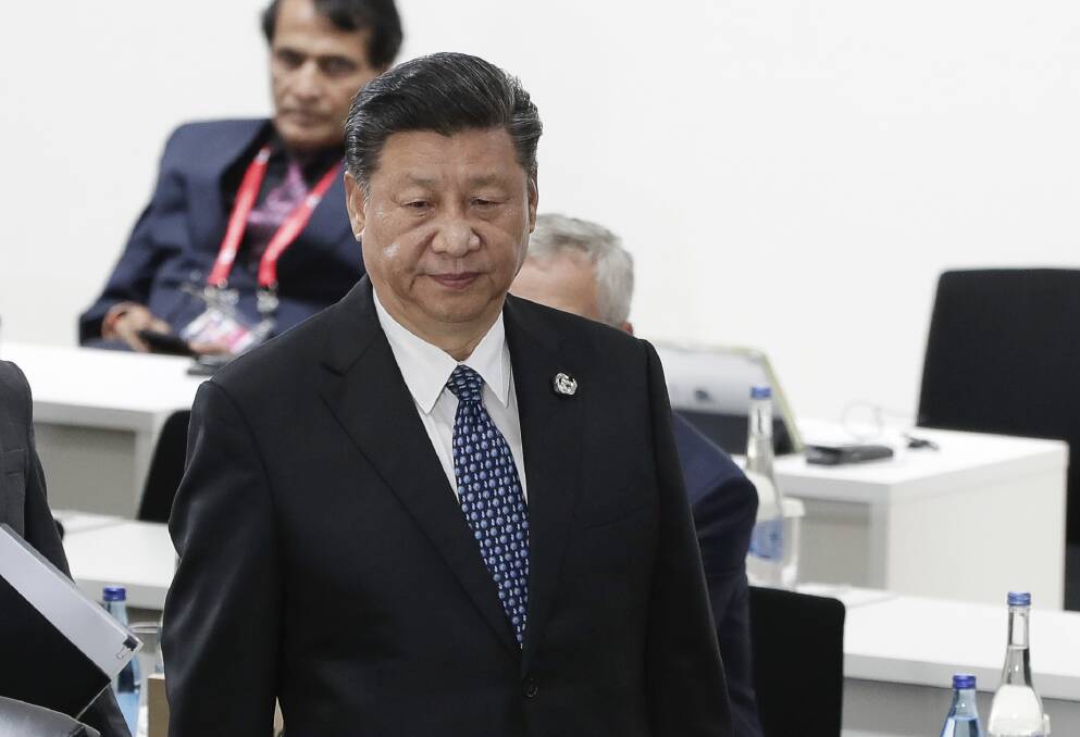 President of China Xi Jinping at the G20 in Japan. Picture: Alex Ellinghausen