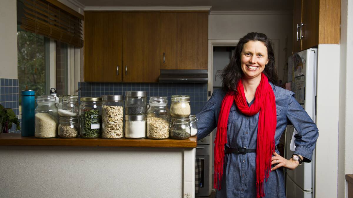 Mia Swainson and her family are on the journey to become plastic free. Picture: Dion Georgopoulos