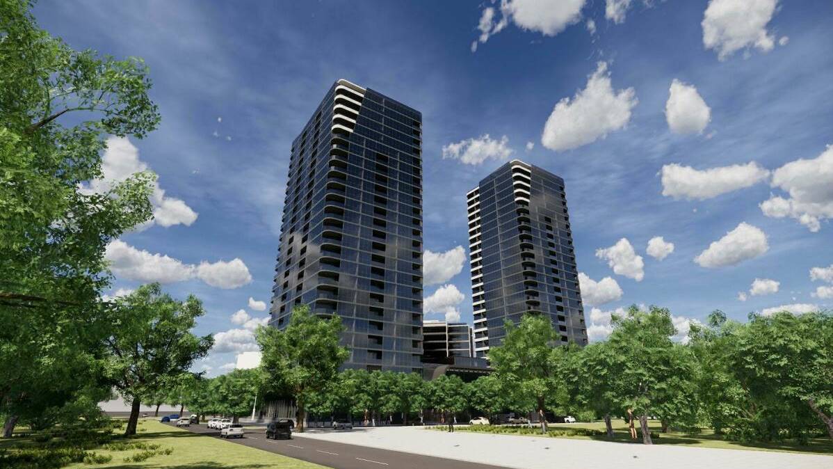 Developer Hindmarsh has lodged plans for a $132 million development in Woden. Picture: ACT Planning and Land Authority. 