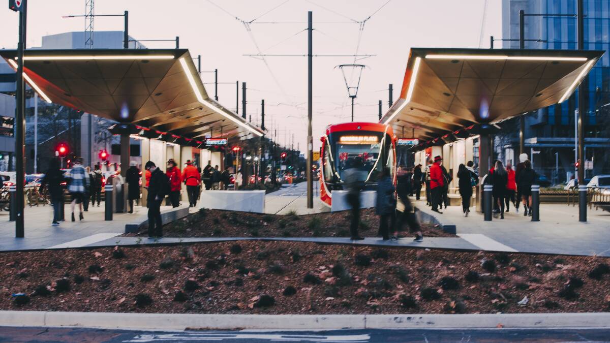The next stage of light rail is one of the major projects on the ACT government's infrastructure agenda. Picture: Jamila Toderas