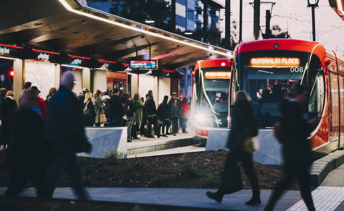 The ACT government holds concerns people could shun public transport in order to socially distance themselves into the future. Picture: Jamila Toderas
