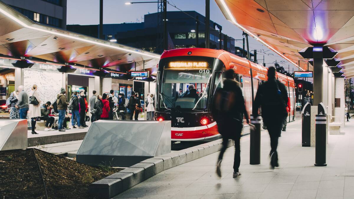 A Liberal government could build a Belconnen light rail line before Woden. Picture: Jamila Toderas